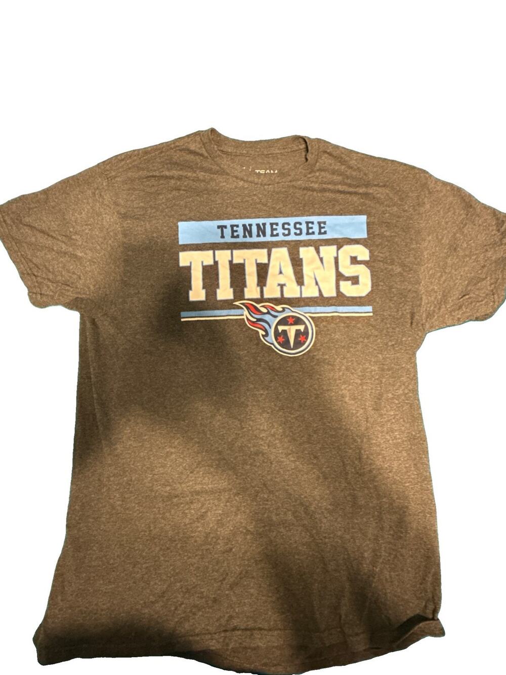 Tennessee Titans Logo NFL Football Team Apparel L Blue Short Sleeve T-shirt